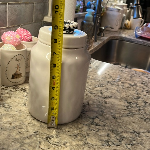 REA DUNN CANNISTER. Cream with black letters that read GOOD DOG! 9 1/2 “ tall - Picture 2 of 3